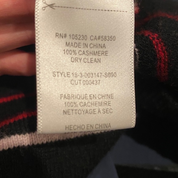 Equipment Cashmere Sweater SzL *classic stripes - Picture 5 of 8